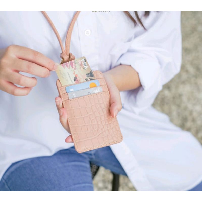 

ID Card Holder lanyar fold || Name Tag Id Card || Name tag Kalung Name tag holder