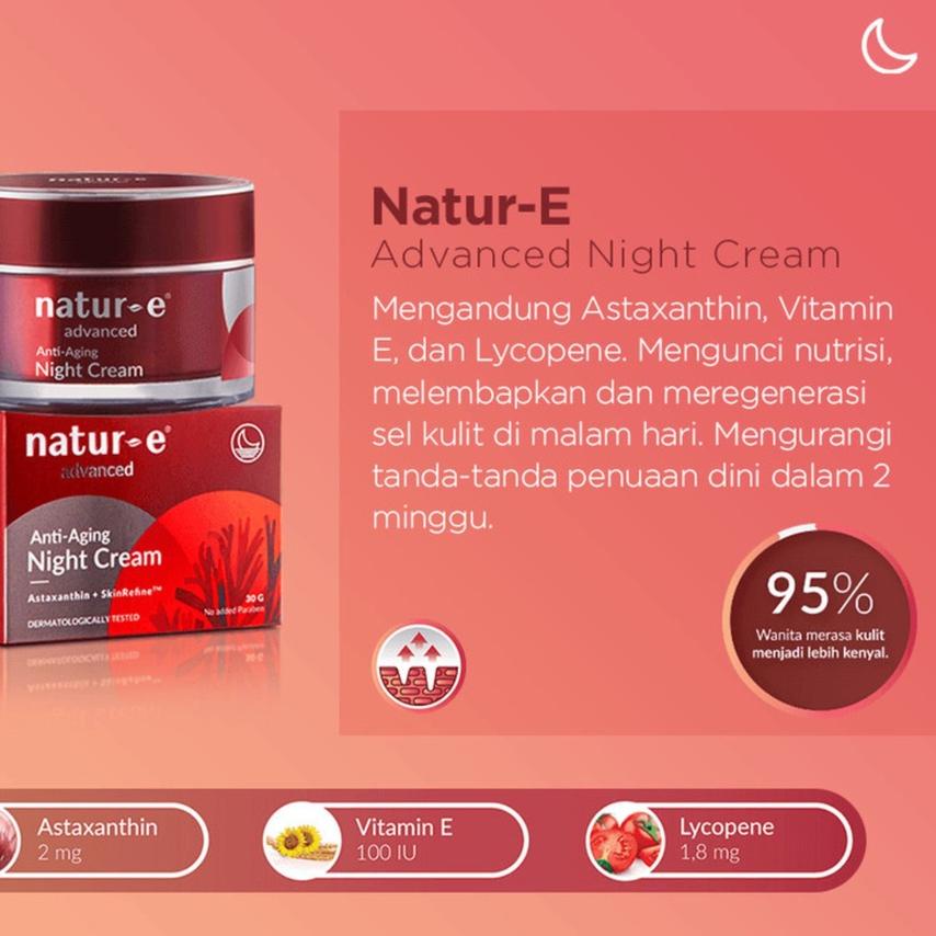 ◌ NATUR-E ADVANCED ANTI-AGING NIGHT CREAM 30GR NATUR E ANTI AGING NIGHT CREAM 30G NATUR E ADVANCE ←