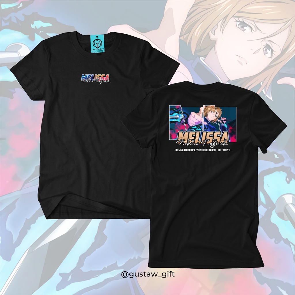 GG T-Shirt MELISSA JUJUTSU KAISEN Skin Nobara Kugisaki Mobile Legends Kaos Custom Katun Slim-fitting