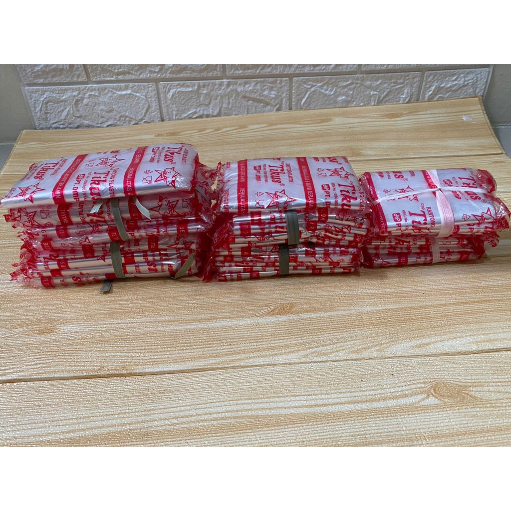 Plastik PP Bening TIKUS uk.12x25 (0.5 kg) tipis 0.2/plastik makanan/plastik minuman/plastik souvenir/pp bening