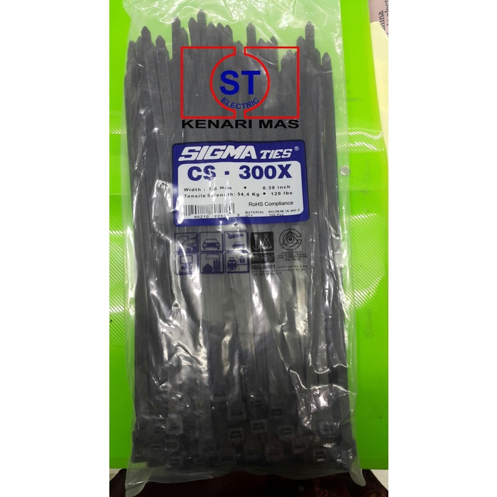 

Kabel Ties / Kabel Tis / Cable Tie Cs 300 X Hitam 30 Cm Sigma Star Seller
