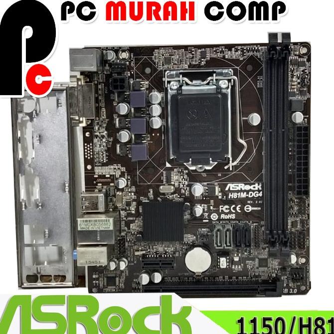 MOBO Intel LGA 1150 H81 1150 ASROK ONBOARD