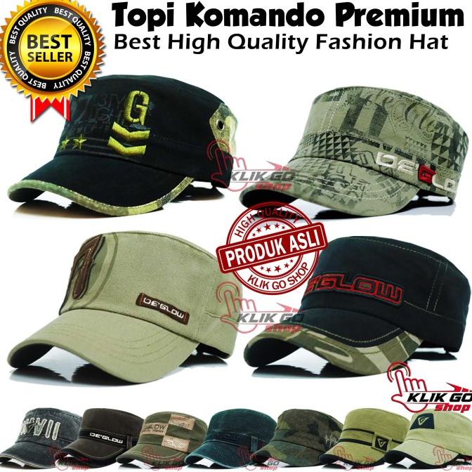 TOPI KOMANDO IMPORT ARMY STYLE / TOPI ARMY / TOPI CADET / SNAPBACK CAP