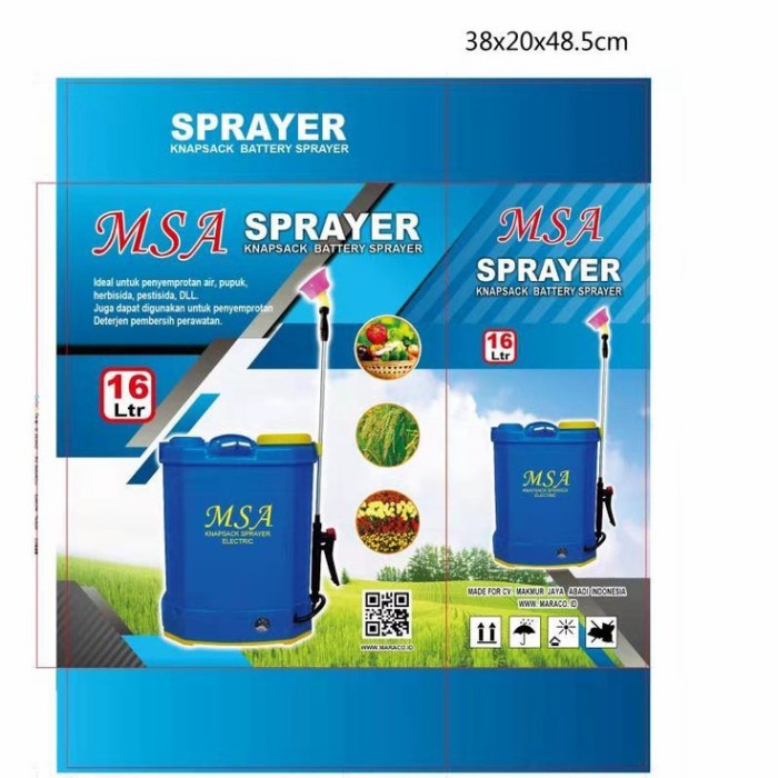 Best Seller Alat Semprot Sprayer Msa-16L Manual, Manual Elektrik, Elektrik