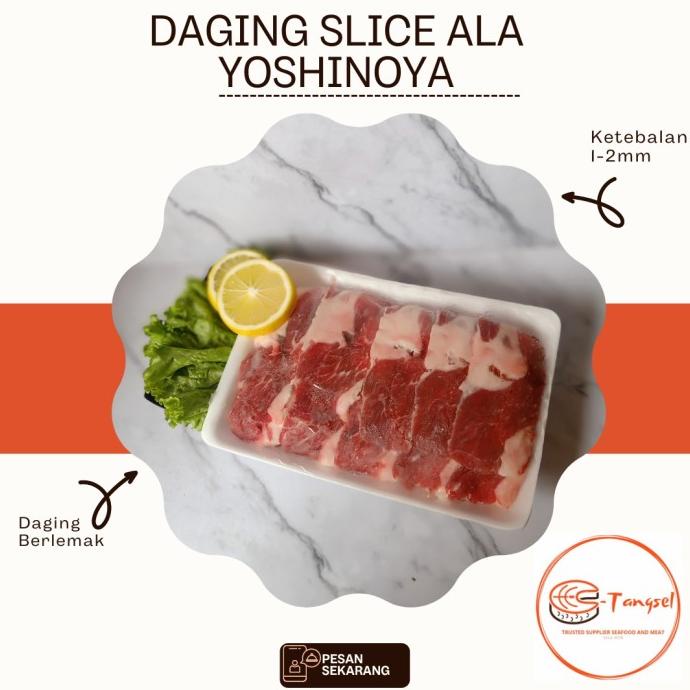 

Daging Slice ala yoshinoya 1 Kg / beef slice ala yoshinoya