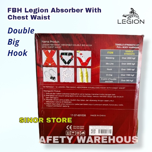 Full Body Harness Legion ABSORBER With Tali Dada Double Big Hook