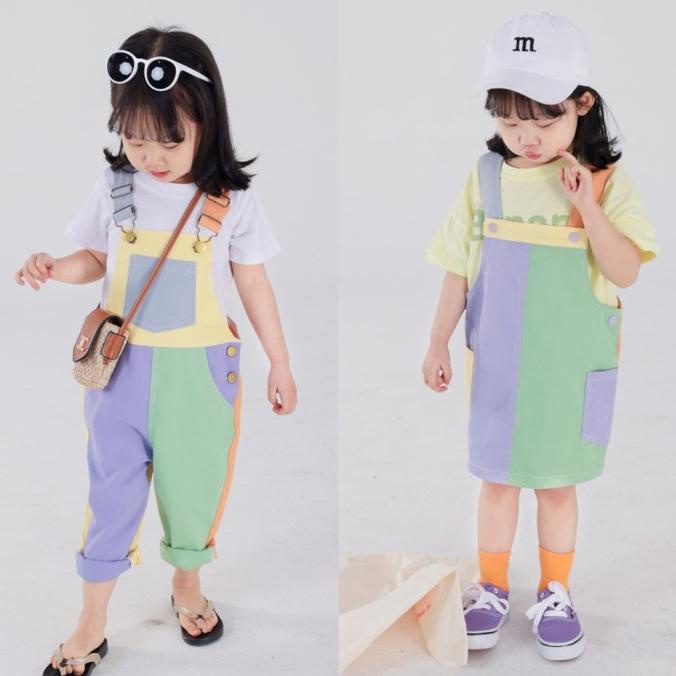 Celana Kodok Anak Cewek Dress Kodok Anak Cewek Colorful
