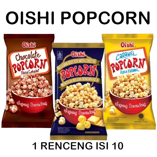 OISHI POPCORN RENCENG ISI 10