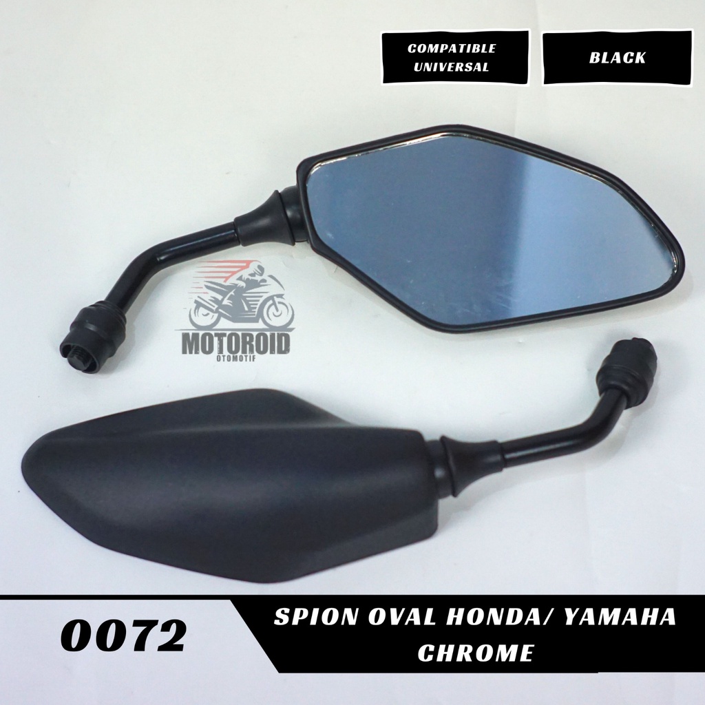 Spion Standard Xmax Yamaha  Hond Black Oval Universal New Produk