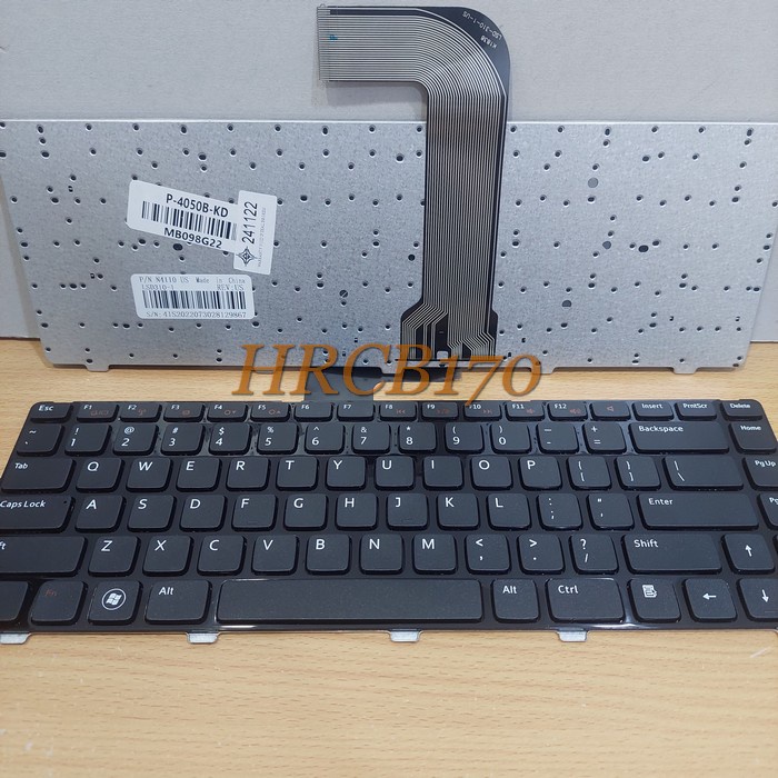 Keyboard Laptop DELL Inspiron 14R N4050 N4040 N4110 M4040 M4110 Hitam -HRCB