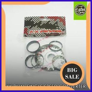 sparepart Single Speed 9 to 1 Converter Kit KK RIVAL Untuk Freehub Warna Hitam | Get Free Ongkir, CO
