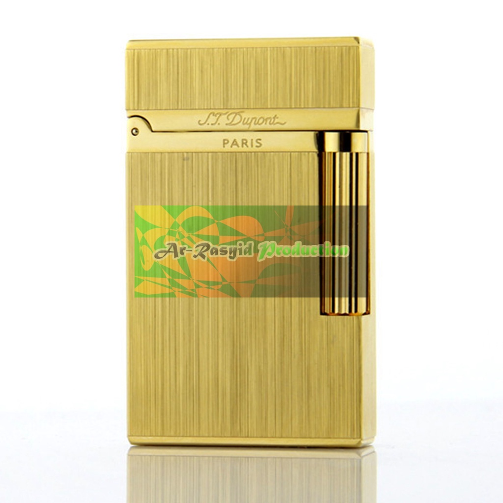 Korek Api Dupont Motif St. Dupont Paris Brushed Gold Ligne