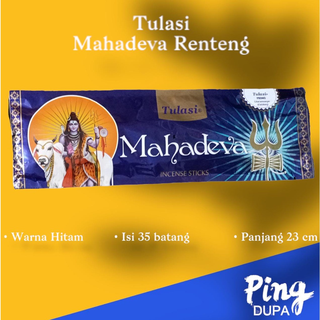 Dupa Mahadewa Renteng Isi 35 Batang Hio by Darshan India