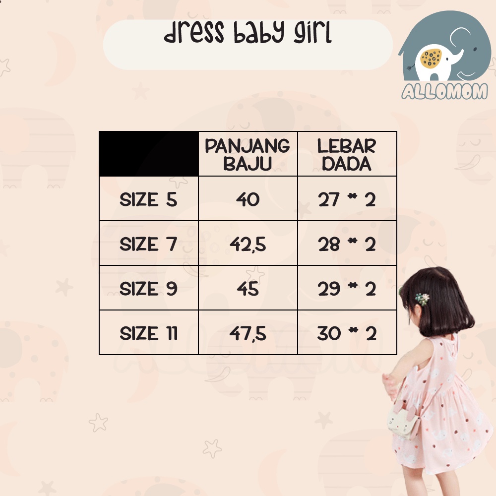 SETELAN DRESS ANAK CEWEK / DRESS BABY GIRL / GAUN CASUAL BAYI