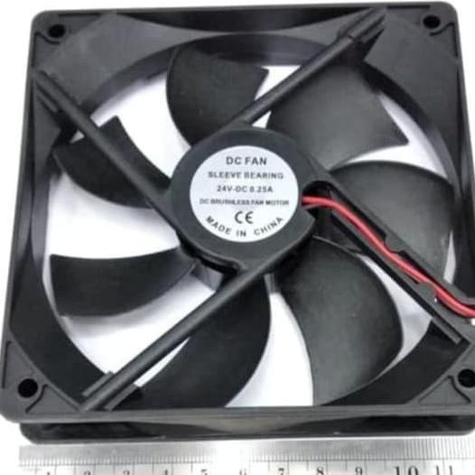 cooling fan exhaust fan kipas pendingin dc 24v 12x12 12 cm 24 volt dc PCXUJA789 Murah