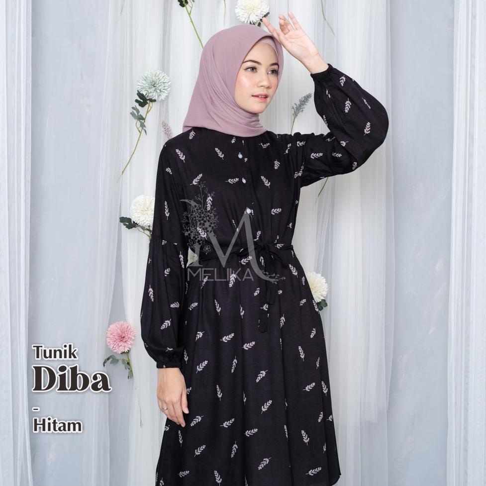 STOK TERBATAS Melika - Midi Dress/ Daster/Tunik Bahan Rayon Ala Korea