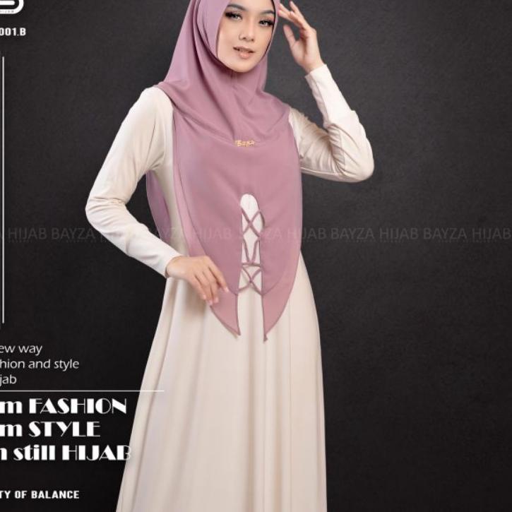 ➻ JILBAB HOODIE INSTAN TERBARU ORI BAYZA HIJAB ✸