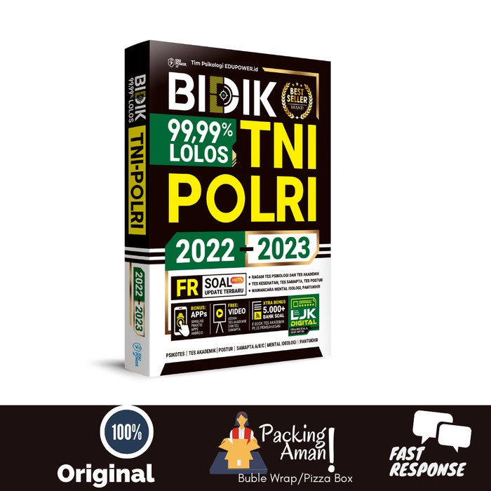 BUKU TNI POLRI 2022 - 2023 BIDIK 99,99% LOLOS TNI POLRI 2022 - 2023