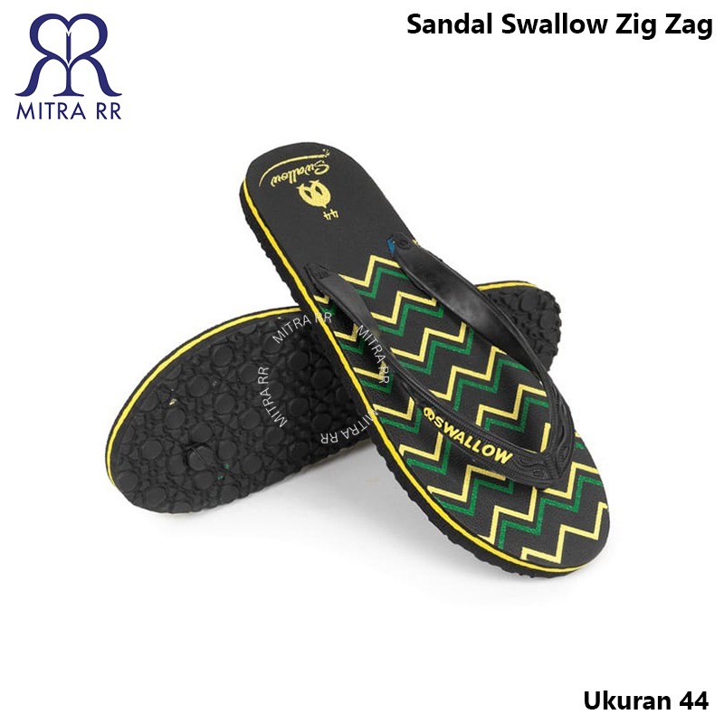 Sandal Swallow Zigzag Sendal Jepit Pria Wanita Motif Zig Zag / Sandal Pantai Original