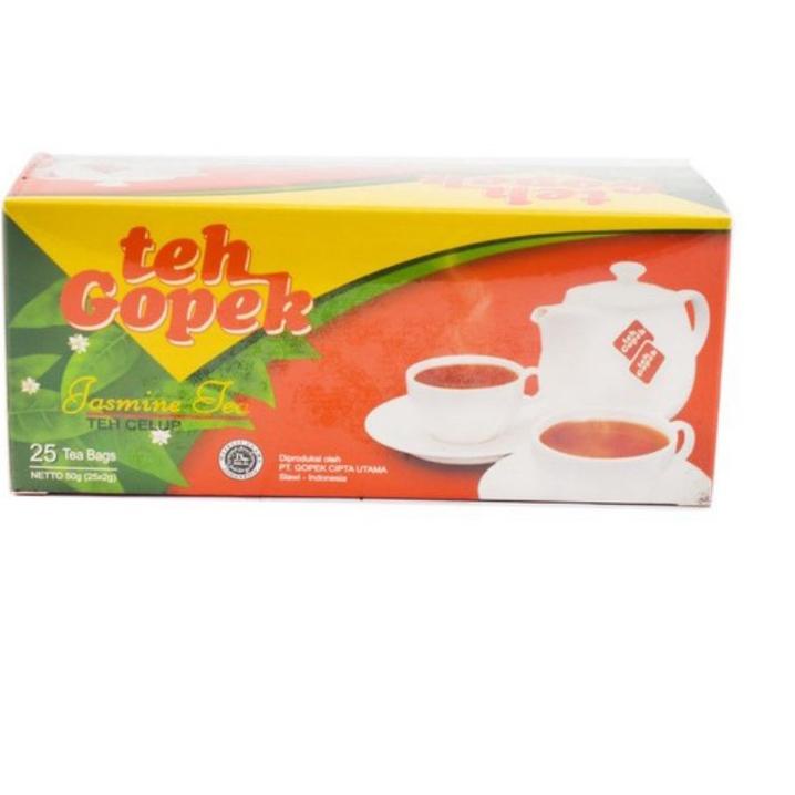 

Murah Banget Teh Gopek Jasmine tea Teh celup isi 25bag