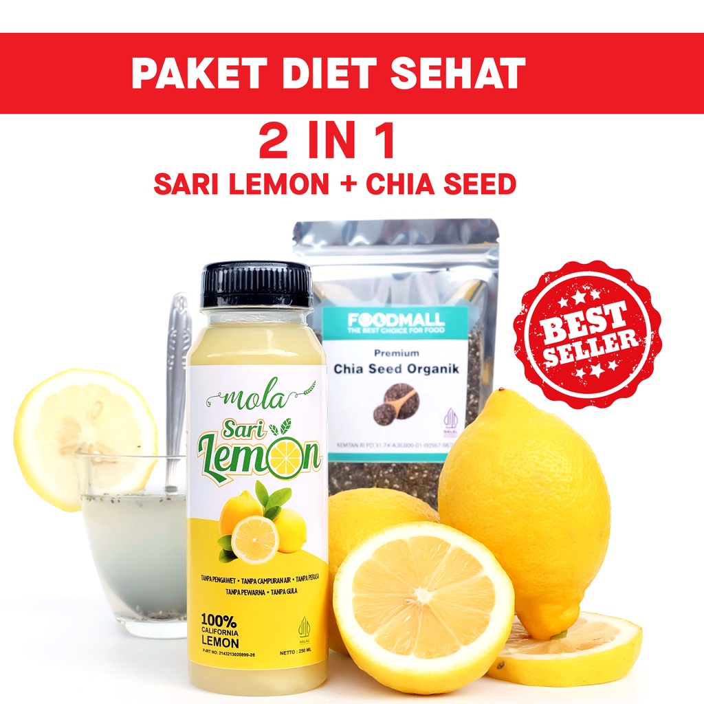 

Paket Diet Sehat 2 in 1 Chia Seed & Sari Lemon