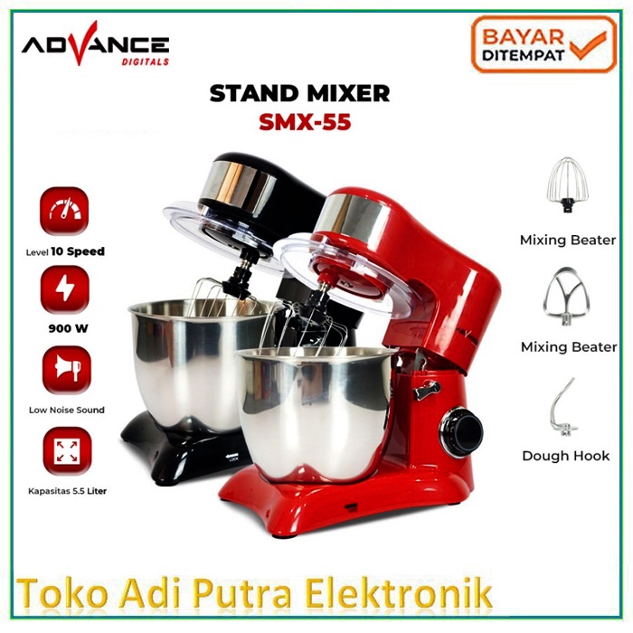 Advance Stand Mixer SMX-55 Mixer Com kapasitas 5,5 Liter - Garansi 1 Tahun