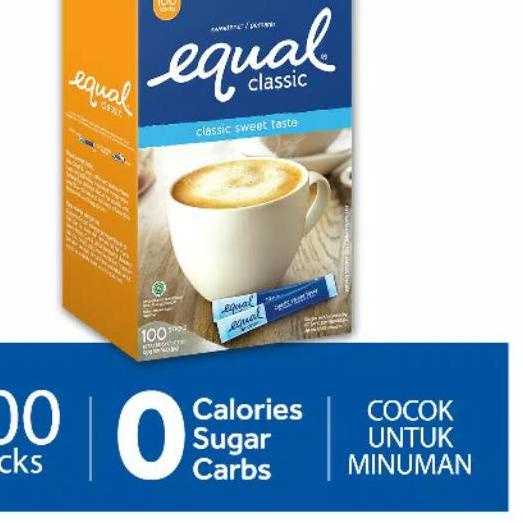 

☈ Equal Classic Zero Calorie Sweetener 100 stick ♪