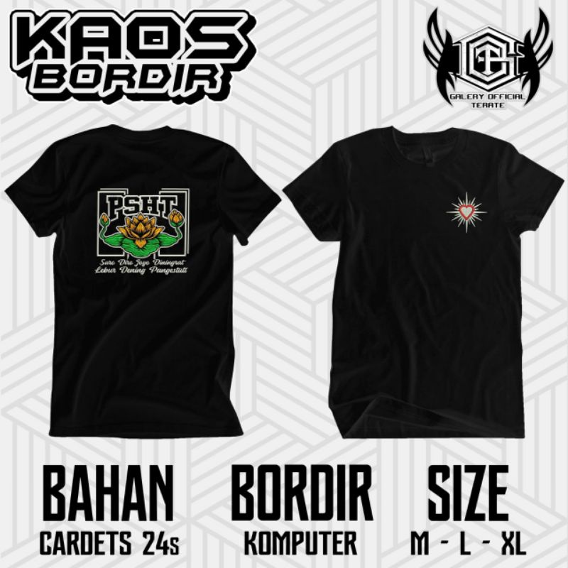 KAOS BORDIR PSHT SIMPEL // KAOS PSHT MOTIF BORDIR // KAOS PSHT FULL BORDIR // KAOS BORDIR PSHT DISTR