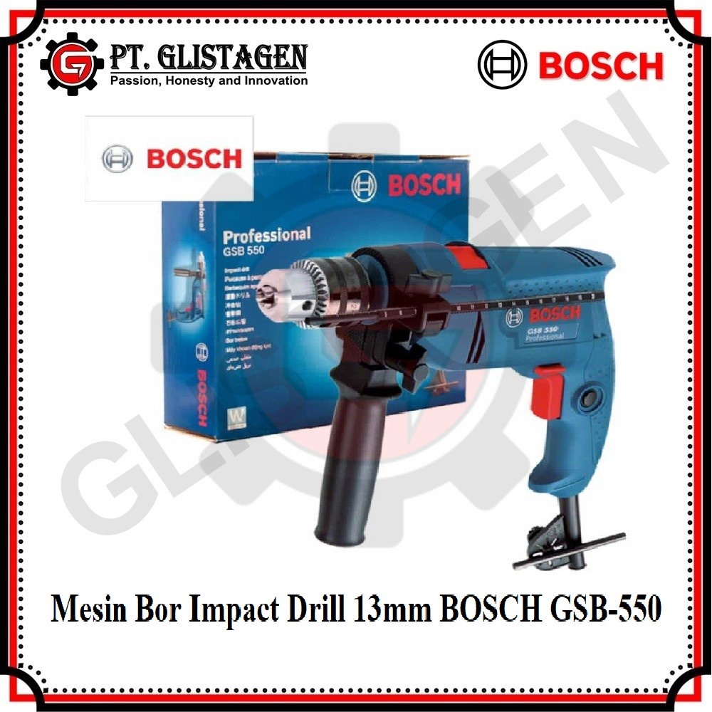 Bosch GSB-550 / Bosch Impact Drill Bosch GSB 550 / Mesin Bor Tangan Listrik Impact 13MM 550Watt GSB 550