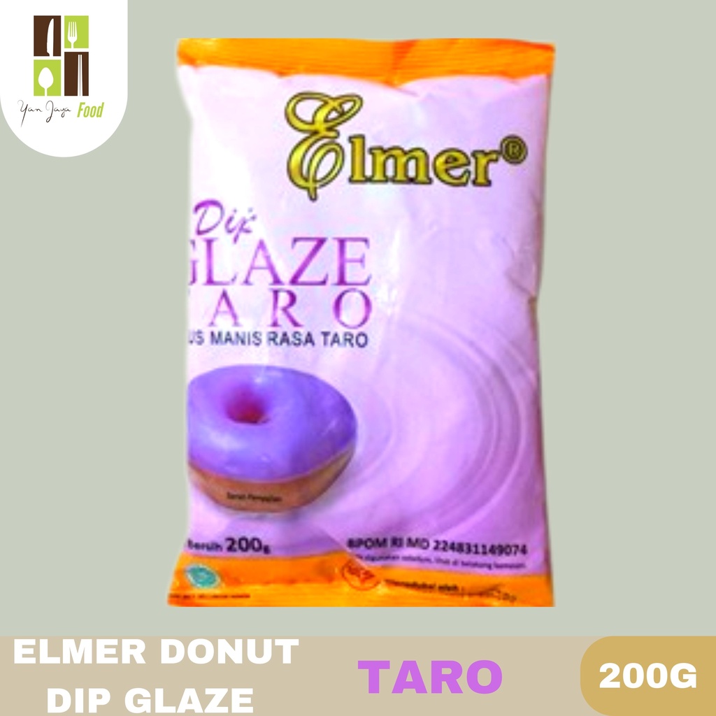 Elmer Dip Glaze Donut Saus Manis Rasa Greentea/Vista Tiramisu/Cheese/Taro/Strawberry 200g