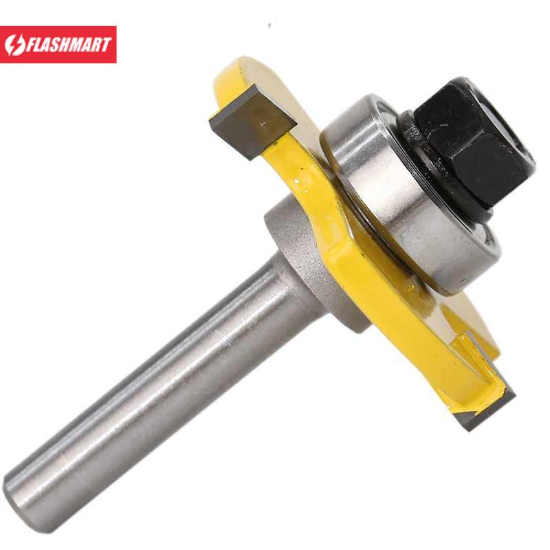 Flashmart Mata Bor Drill Bit Tongue &amp; Groove Joint Shank 6.35 mm 2PCS - C3