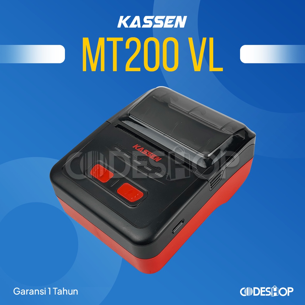 Mini Printer Thermal Kassen MT-200 VL Printer Kasir Bluetooth 58mm