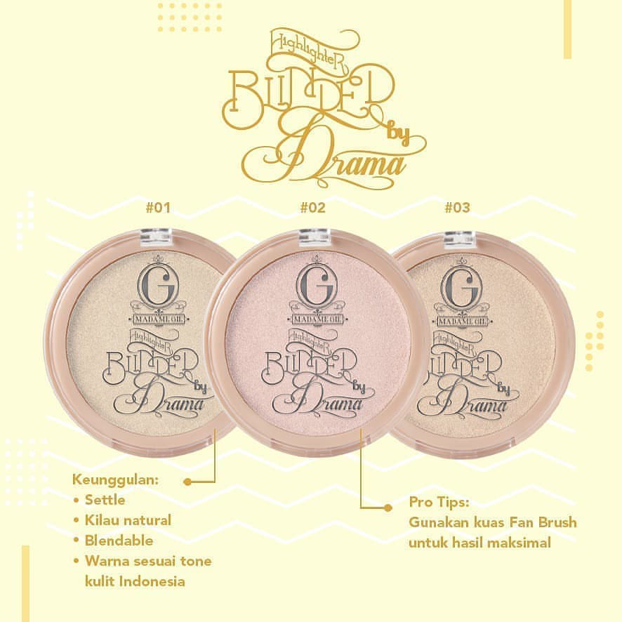 (READY &amp; ORI) Madame Gie Blinded By Drama Makeup Highlighter BPOM