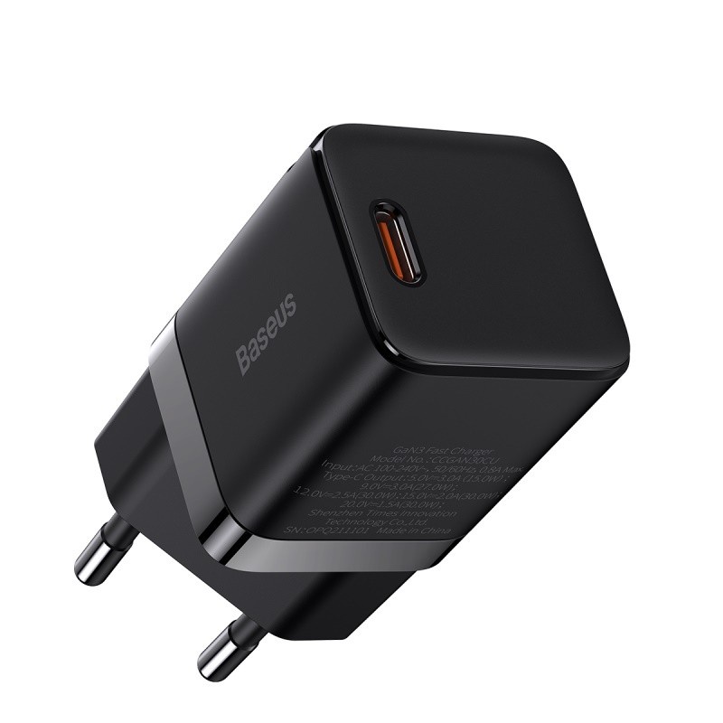 Baseus GaN3 Mini Fast Charger Power Delivery 30W USB C