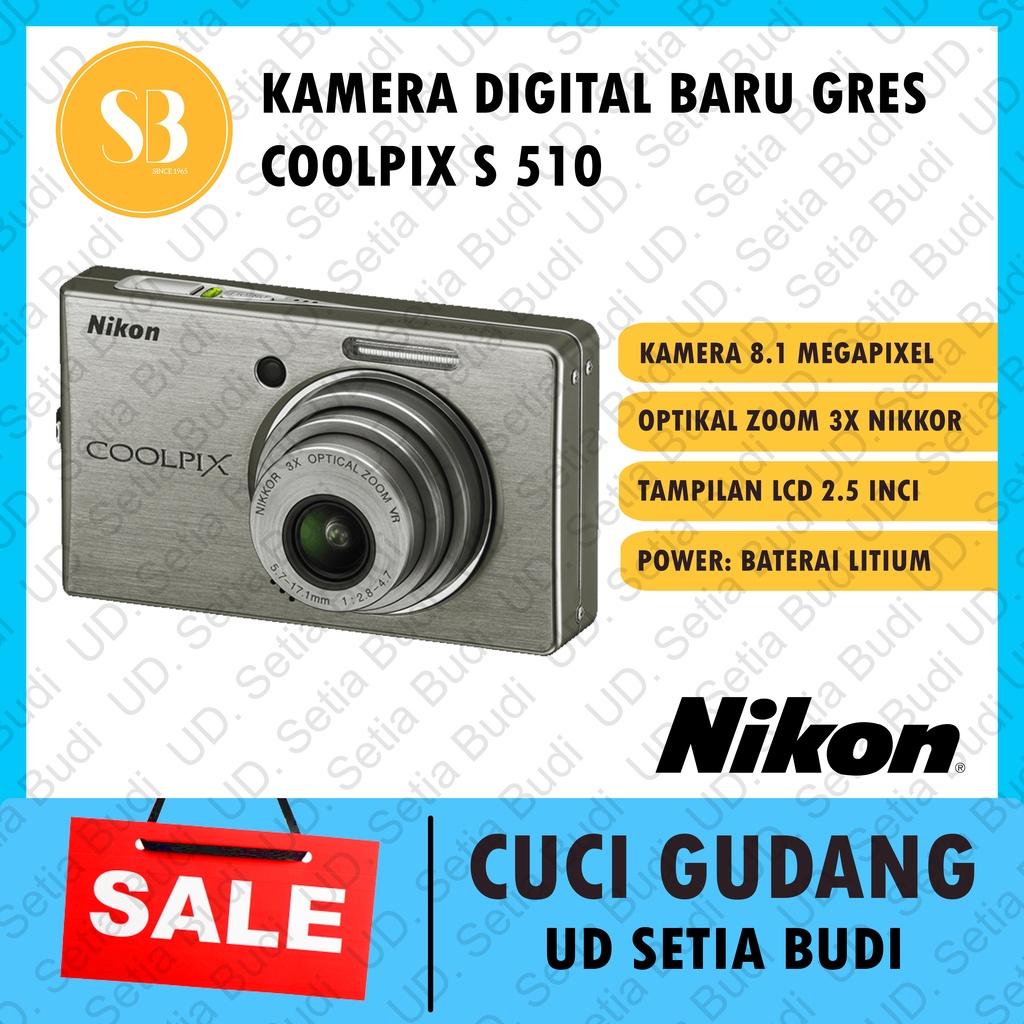 Kamera Digital Nikon Coolpix S510 Baru