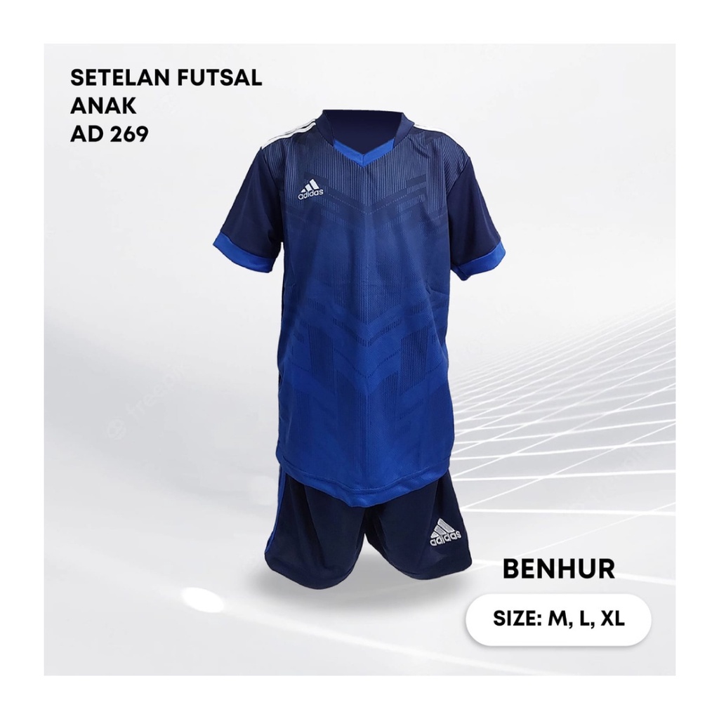 Kaos futsal anak laki-laki ST.AD269 benhur jersey sepak bola baju celana setelan jersy perempuan stelan t-shirt custom outfit seragam kostum olahraga casual print suit pakaian jarsey oblong apparel sport jersi soccer