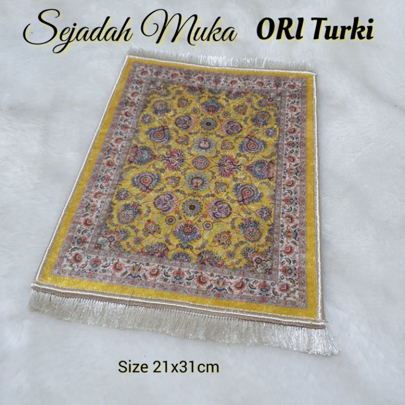 SAJADAH MUKA TURKI | SAJADAH KECIL