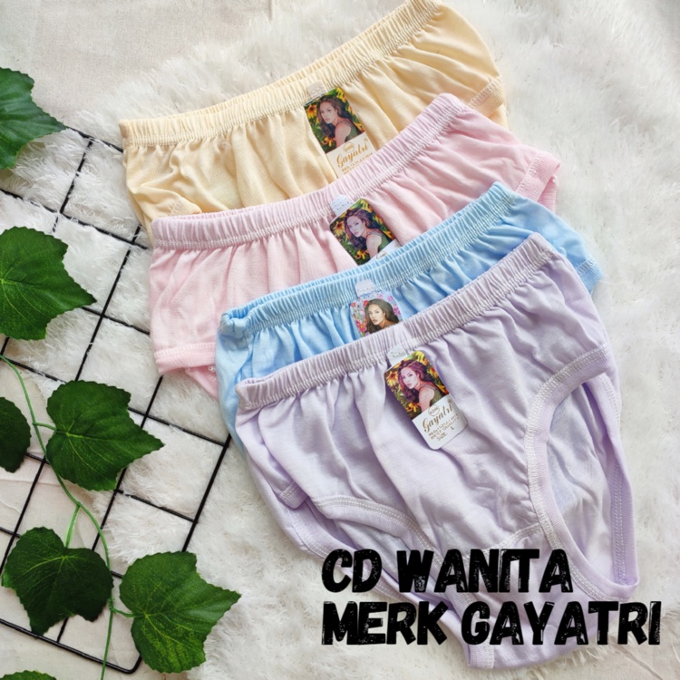 CELANA DALAM CD WANITA POLOS / CELANA DALAM WANITA KATUN LEMBUT MERK GAYATRI SIZE JUMBO