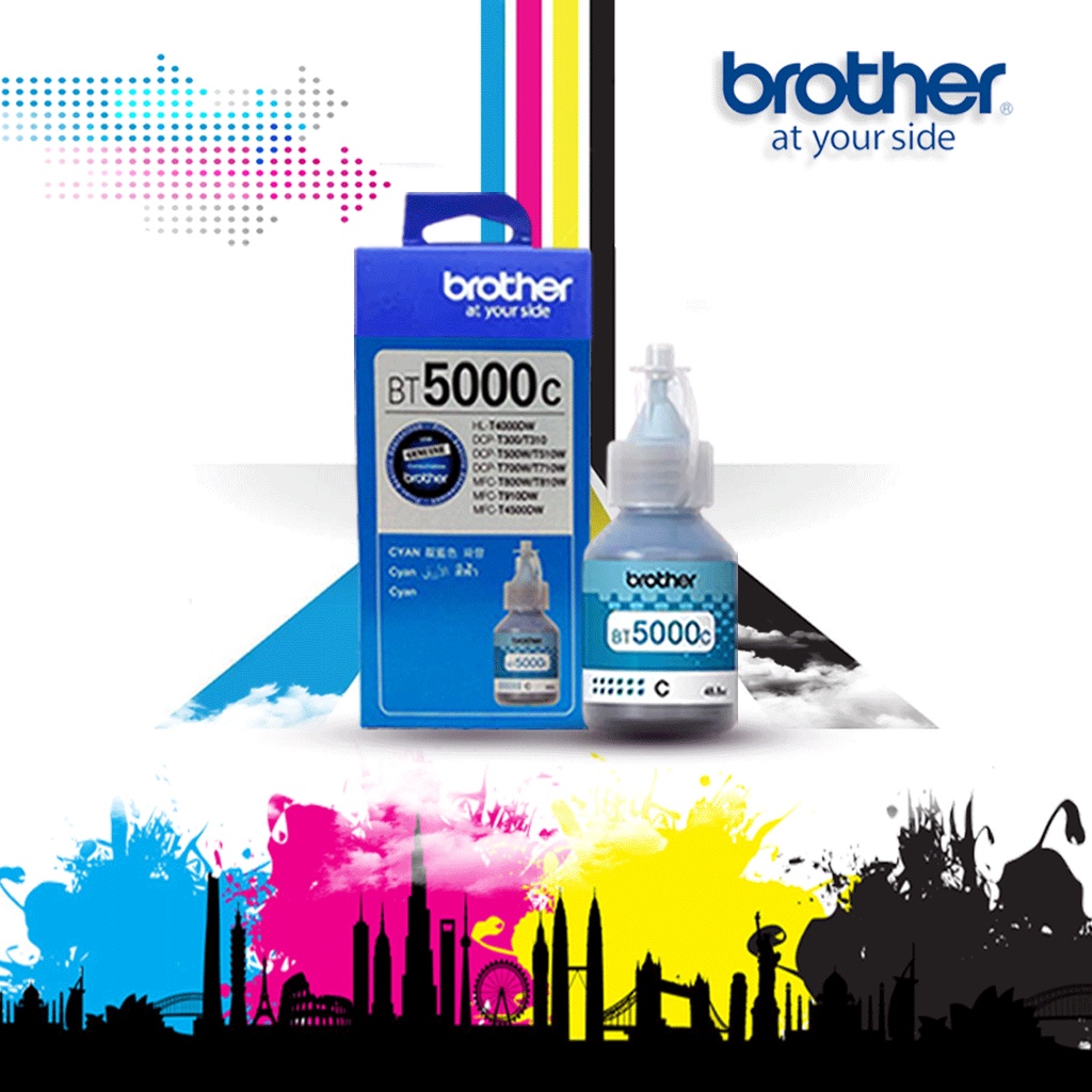 Tinta printer BROTHER BT5000 CYAN DCP T710W DCP T300 DCP-T310 T800W T810DW T910DW