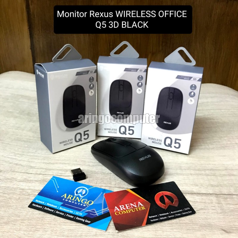 Mouse Rexus WIRELESS OFFICE Q5 3D BLACK