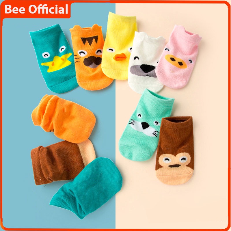 BEE - kaos kaki Bayi / kaos kaki Anak / kaos kaki Anti Slip CUTE ANIMAL / Baby Socks