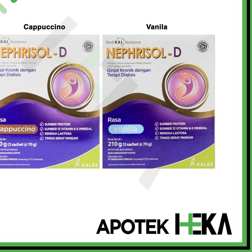 

♠ Nephrisol-D Vanila 210 gram - Susu Pasien Ginjal Dialisis ➾