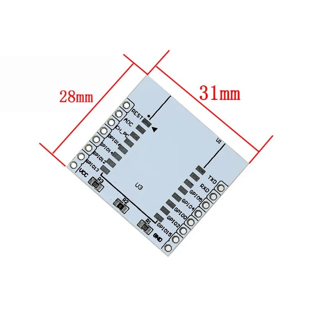 ESP8266 Module Adapter Plate for ESP-07 ESP-08 ESP-12 ESP-12E ESP-12F ESP-14