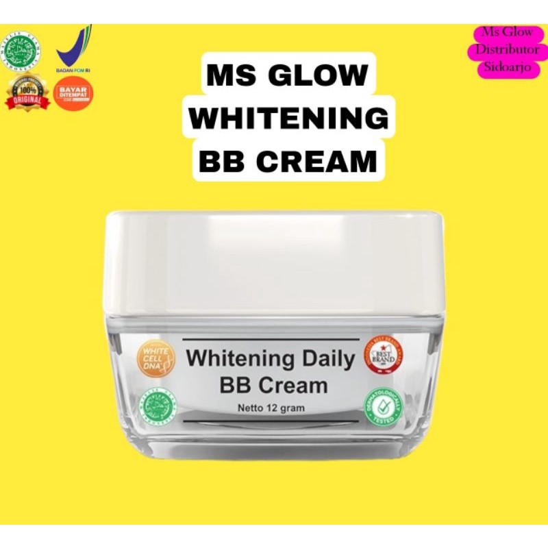 Whitening Daily BB Cream Ms Glow Original / Cream Siang BB Cream Ms Glow