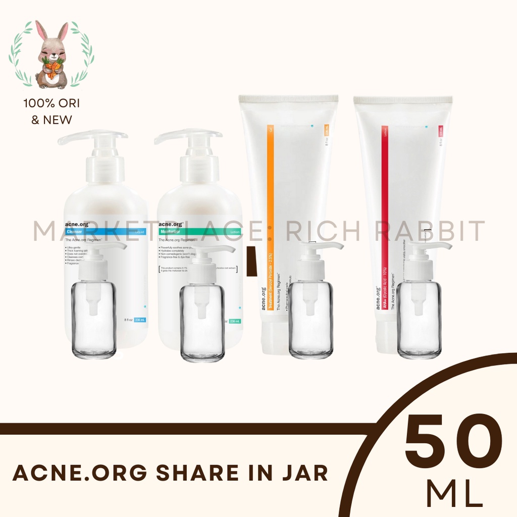 The Acne.org Acne Org Cleanser Moisturizer AHA+ Treatment Share in Jar 50 ml