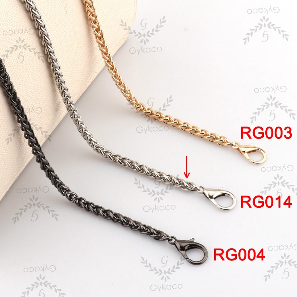 Rantai Tas NEKEL - R014 / RG014 (Rantai + Gaitan) - Rante Aksesoris &amp; Dompet Wanita (IMPORT)