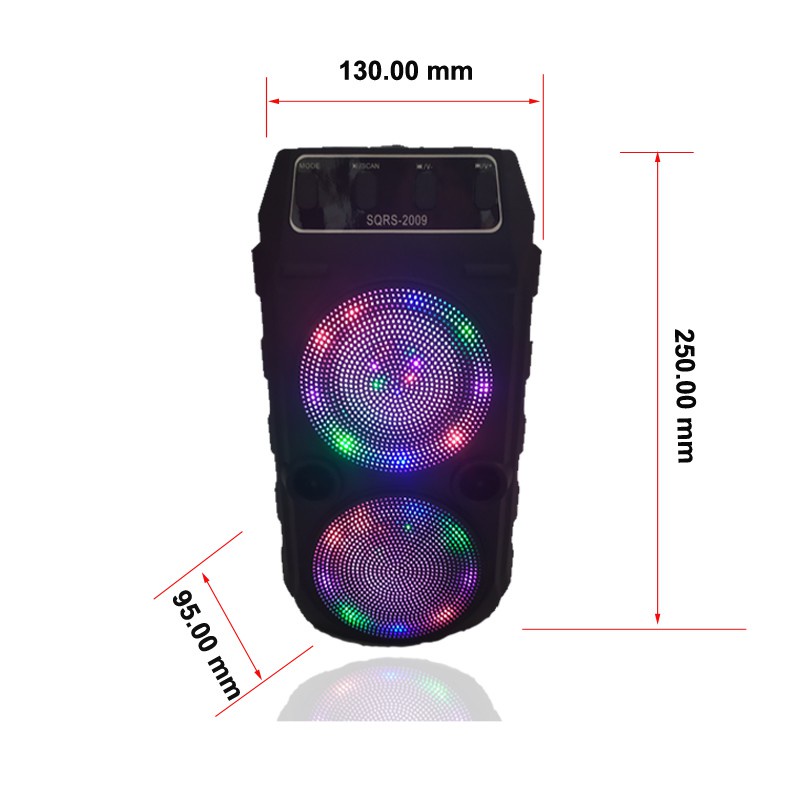 [NEW] SPEAKER BLUETOOTH PORTABLE SQRS-2009+MIC KARAOKE