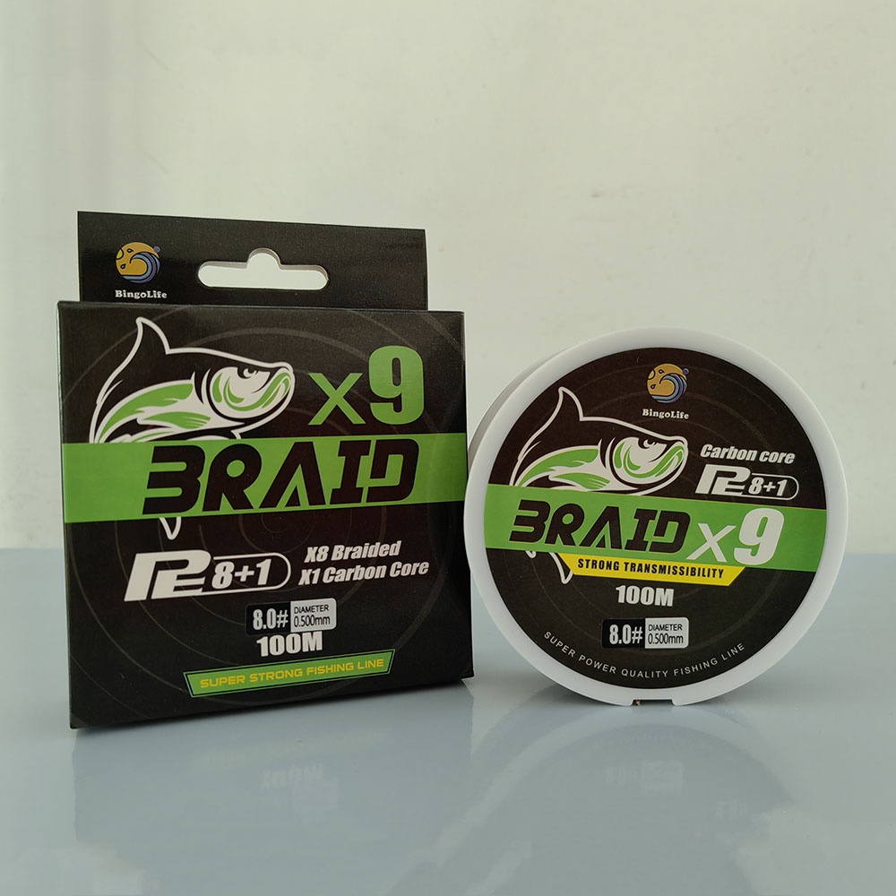 BARU- FLUOROCARBON FISHING LINES X9 TALI PANCING KAWAT INTI PE SENAR PANCING JEPANG DIKEPANG KAWAT