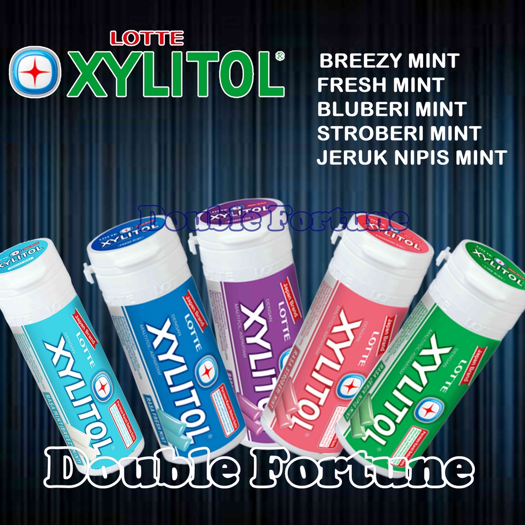 LOTTE XYLITOL   TABUNG   27.55 GR  (19 BUTIR @1.45 GR)