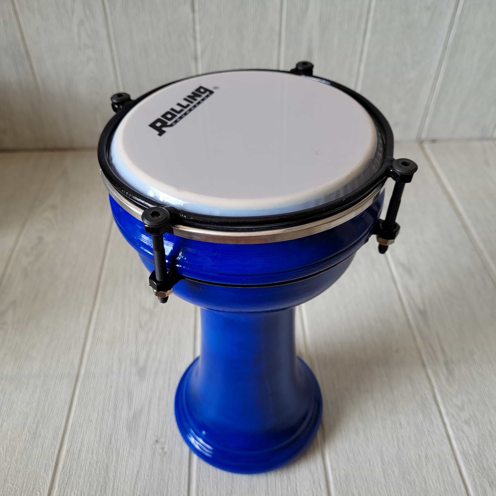 Calti Darbuka Dumbuk Anak Warna Biru Ukuran Mika 6 inch Termurah Kualitas Terbaik